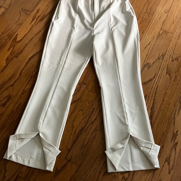 NWT LC Waikiki women’s white modern pants with front split Euro size 44, US 14 - Picture 13 of 16